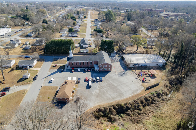 Aerial overview of Calvary Christian School