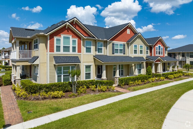 The gated Tapestry neighborhood offeres its residents lovely two level townhomes in a Northwest architectural style