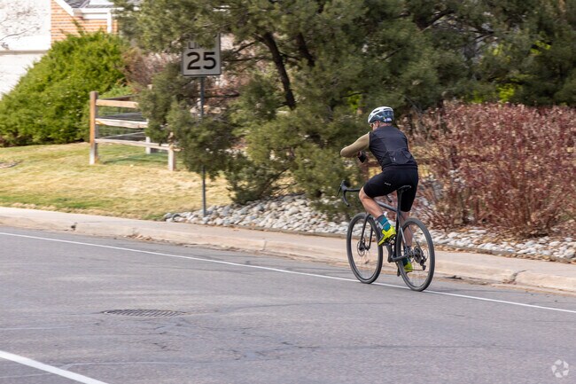 Heritage Greens residents are known to ride their bikes to Cherry Creek State Park.