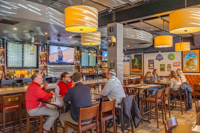 Dine inside in a booth, at the bar, or a hightop in Paoli at TJ's Restaurant and Drinkery.