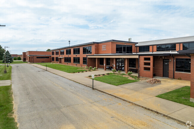 The student population of Henderson County North Middle School is 760 and the school serves 6-8.
