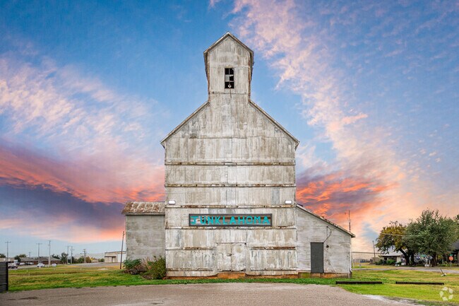 The iconic Piedmont barn is hard to miss upon entering downtown.