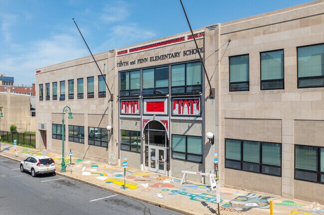 Tenth and Penn Elementary School serves 345 students in grades PK-4.