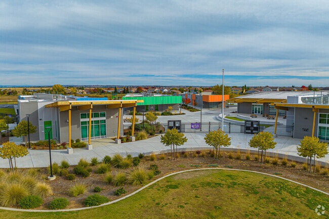 Unique architecture and design of Scott M. Leaman Elementary School..
