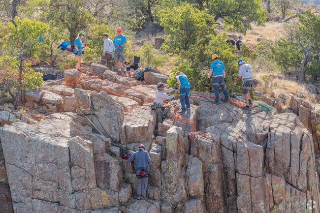 Burkburnett locals can enjoy boulder climbing at Wichita Mountains, an hour’s drive away.