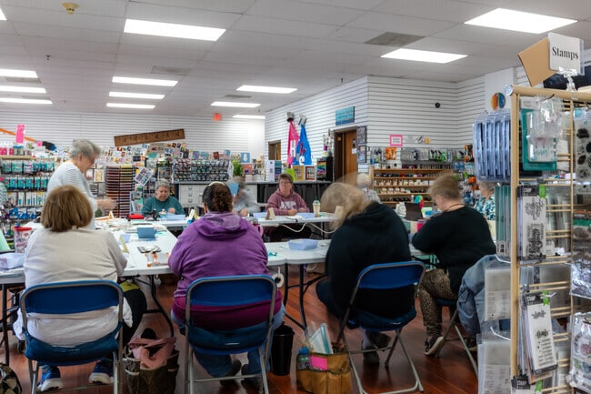 A card-making workshop brings creativity to life at Harts n' Scraps in Kronenwetter.