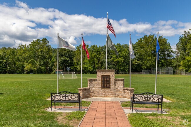 Memorial Park has many attractions including a memorial to our fallen service men and women.