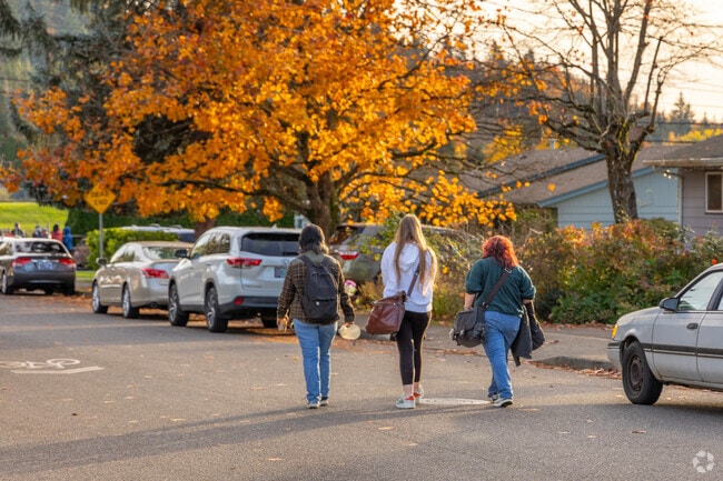 Hazelwood is a very walkable neighborhood with easy access to public transportation.