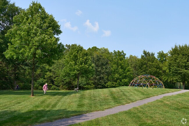 Mills park is a great place to go for a walk with family and friends.