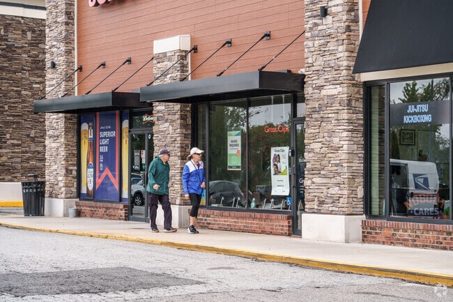 Sometimes picking up a few needed items can double as exercise for Carrcroft natives at Branmar Plaza in Arden.