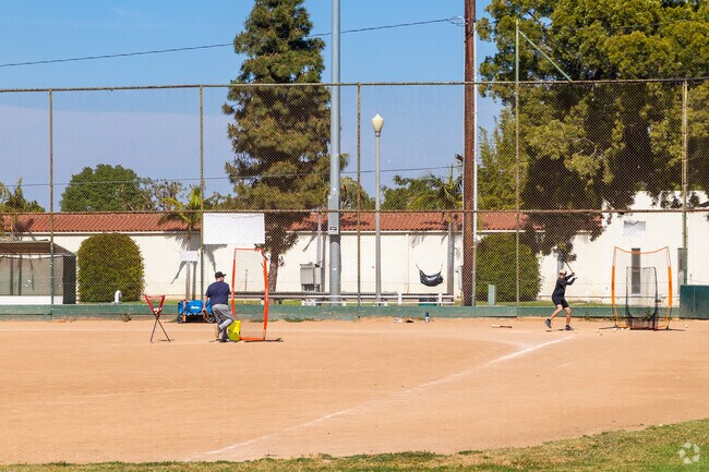 Practice your swing on the baseball fields at Cherry Park in Bixby Knolls.
