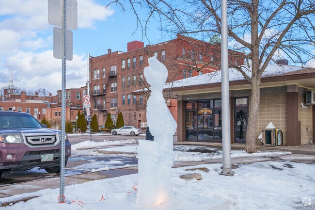 You will find ice sculptures around every corner in downtown Keene during the month of February.