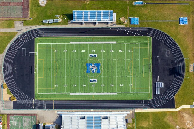 Midview High School stadium serves as the focal point for Fall evenings in Grafton.