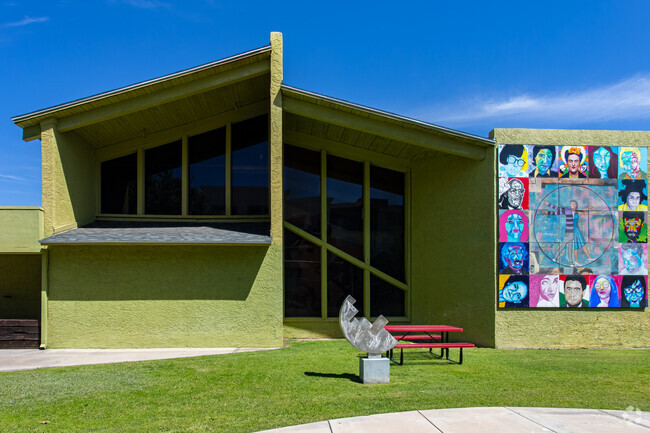 New School for the Arts and Academics serves students from sixth to twelfth grade.