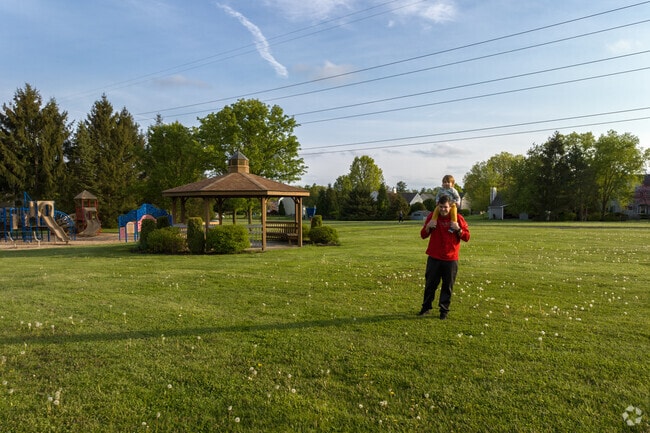 Jarrett Park is a great place to enjoy family time in a grassy spot in Maple Glen.