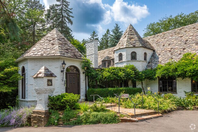 The Hyehold Restaurant in Moon Township is built in an old castle-like estate with lovely design
