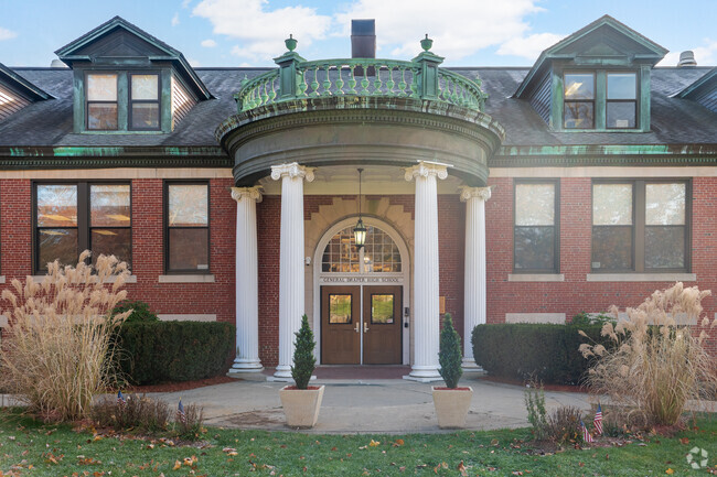 Hopedale Highschool's 1800's architectural design still remains making it a unique highschool.