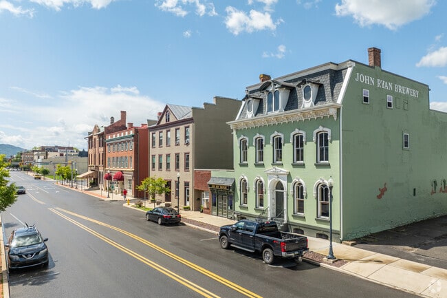 Historic buildings are occupied by growing businesses in Downtown Williamsport.