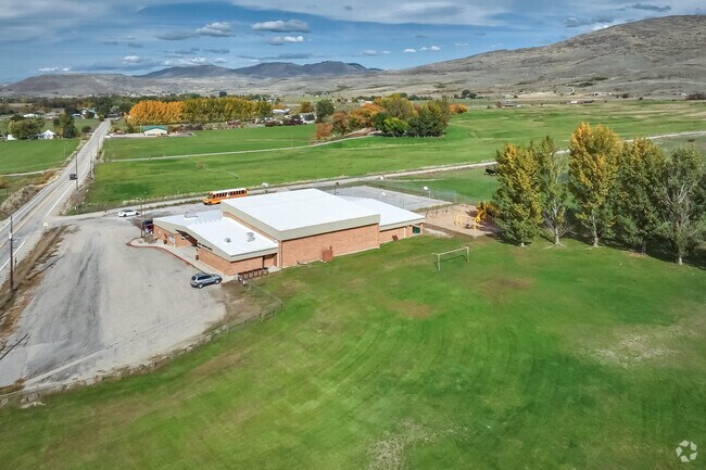 The athletic fields are well-maintained at Sweet Montour Elementary - Jr High School.