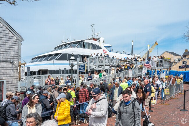 Guests disembark from the ferry to start their vacation on magical Nantucket.
