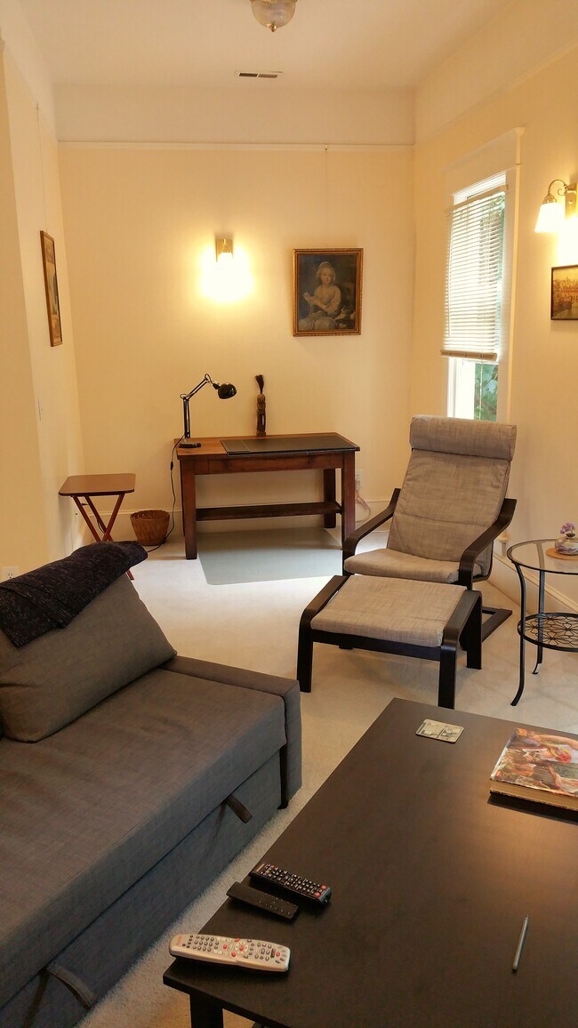 living area facing East