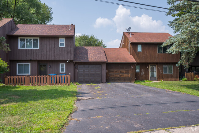 A row of townhouses in Newport.