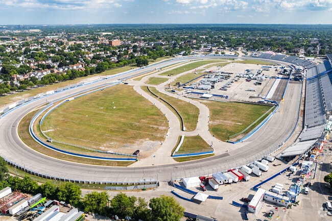The famous Milwaukee Mile is minutes from Fairview Park.