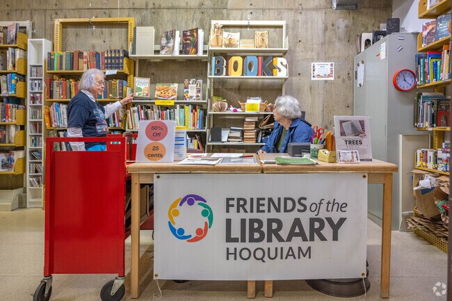 Friends of Hoquiam Library used book sale near New London is more than 20 years old.
