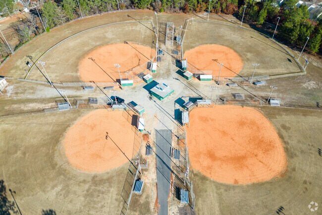 North Springs Park has four baseball fields for little league games.