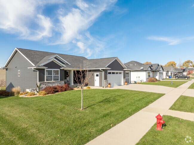 Ranch-style homes line the streets of Center Point.