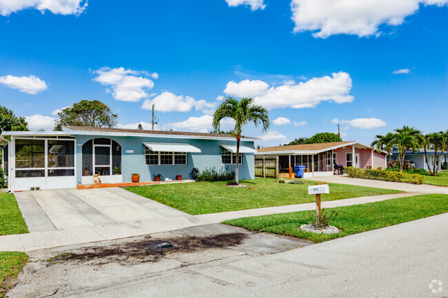 Ocean Breeze neighborhood, ranch homes lining the tranquil streets.