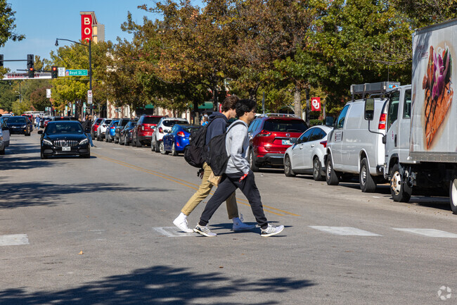 Students from Adkins Crossing enjoy living so close to campus.
