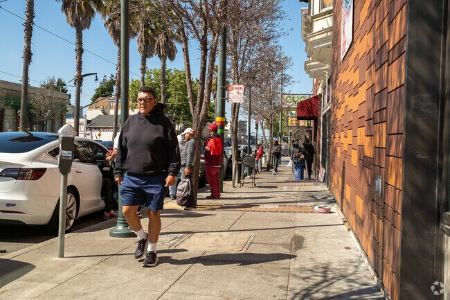 Bayview residents can often be found socializing outdoors.