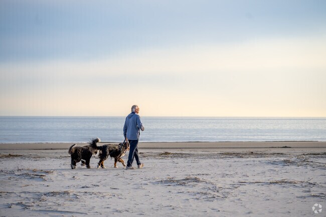 Evening strolls along the beach enjoying a peaceful Saint Simons evening.