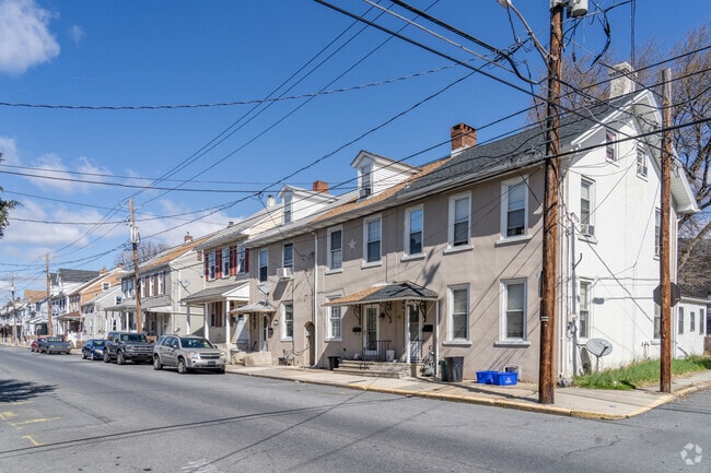 Row homes line the streets of Catasauqua.