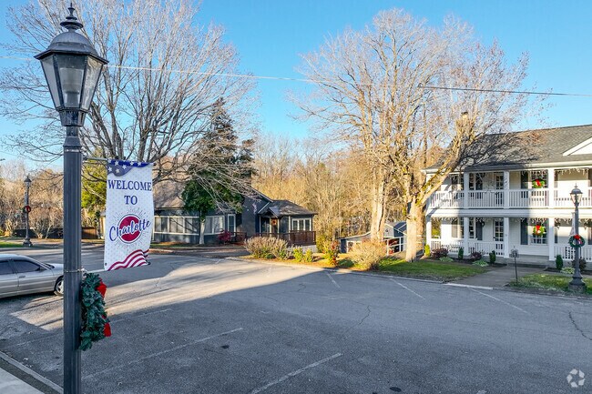 Historic Charlotte’s Square in Charlotte boasts a variety of shopping and dining venues.