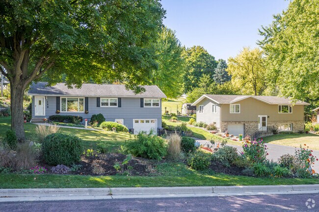 A pair of bi-level homes in Rasmussen Park.