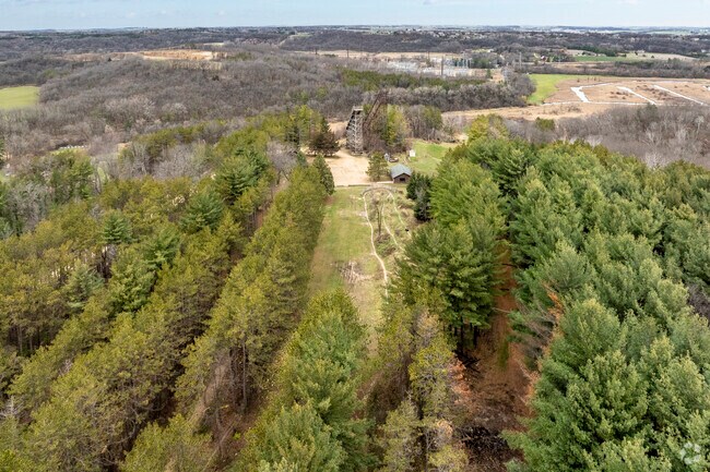 Blackhawk Ski Hill in the Town of Middleton doubles as a biking trail in the summer.