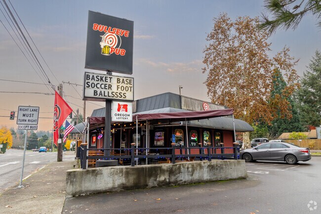 Stop by the Bullseye for happy hour on your commute to the Far Southwest neighborhood.