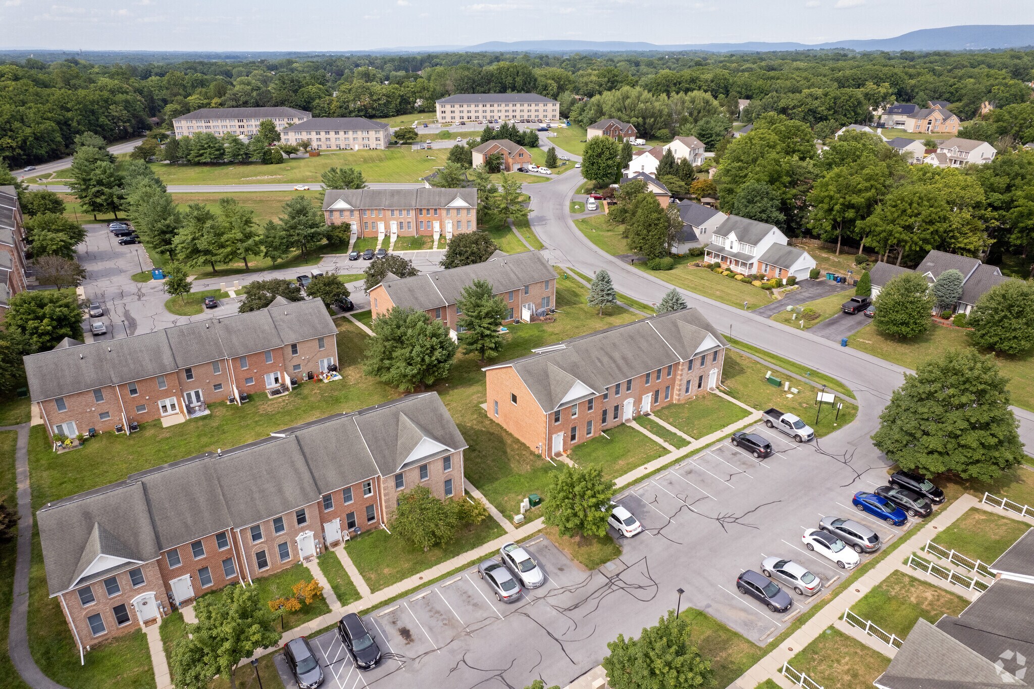 Townhomes are just one of a wide variety of homes in Robinwood.