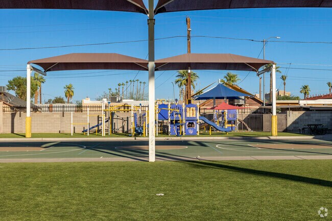 Children can play to their hearts content at Saint Matthew Catholic School in Central City.