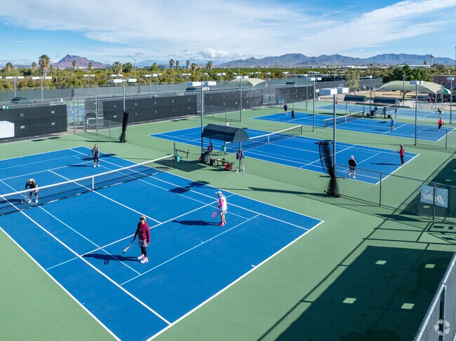 Gene Autry Park is home to the Mesa Tennis & Pickleball Center that locals enjoy.