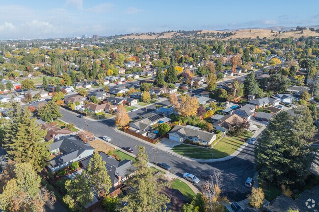 Vista Diablo's suburban streets are beautiful and lined with trees.