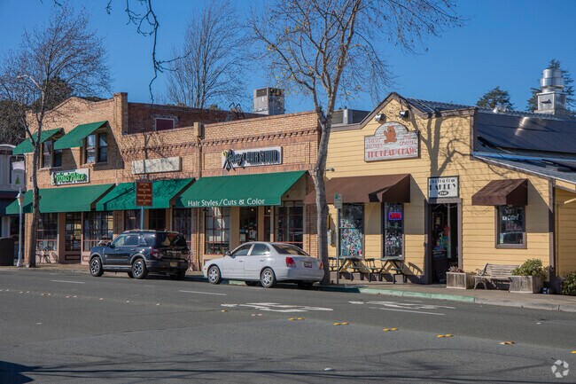 Old Town Pinole's downtown area is made up of classic brick architecture.