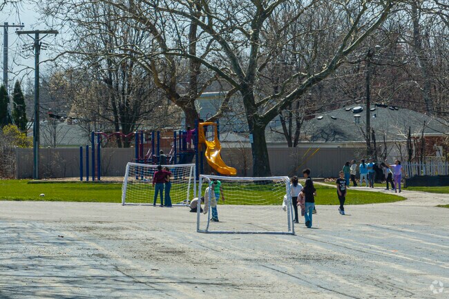 Hillside students at Westchester Intermediate School enjoy recess on a sunny day.