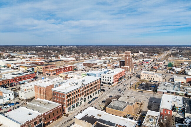 The Pittsburg downtown is a thriving center of growth and activity.