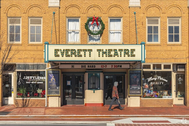 The Everett Theatre has been operating on Main St in Middletown since 1922.
