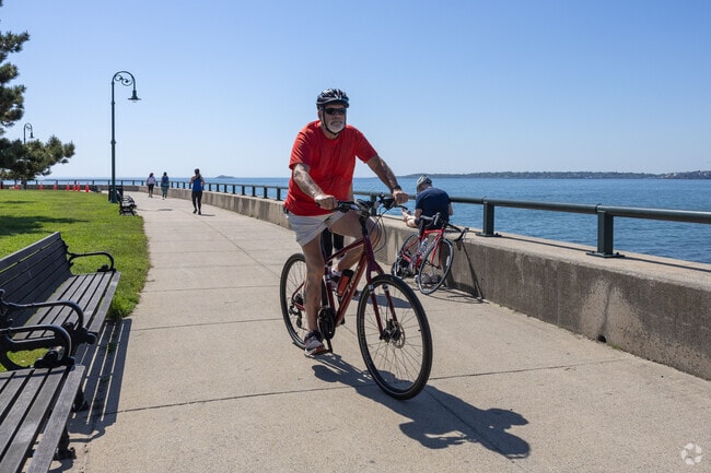 Red Rock Park in Downtown Lynn is a great spot to go for a bike ride next to the water.