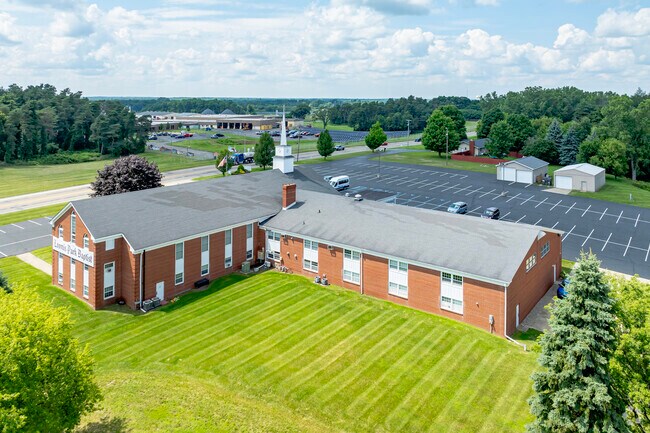 Wide lawn at Loomis Park Baptist Academy.