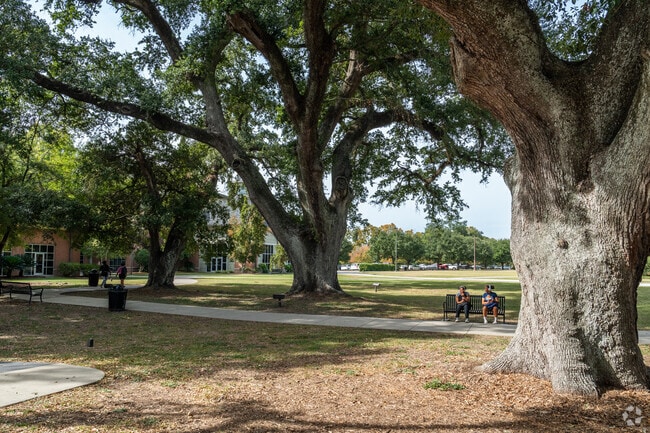 Monteigne has many beautiful green spaces for people to enjoy.